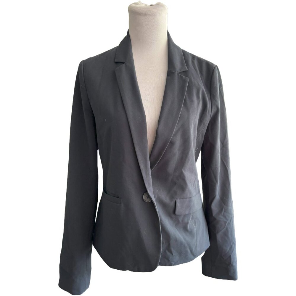 frenchi Women's Navy‎ 1 Button blazer sz M